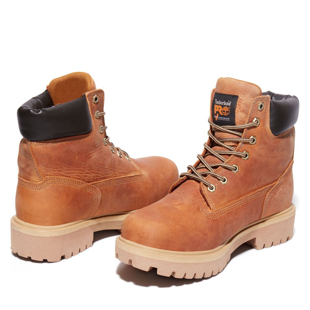 Botas Pro Timberland Hombre Pro Direct Attach Waterproof Soft Toe Marrones - Chile XHS-537219